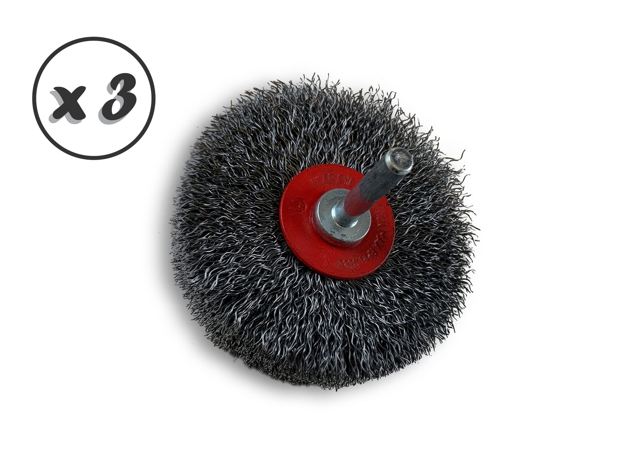 Kibros Lot 3 brosses circulaires tige Ø 75 mm acier dur 18 mm