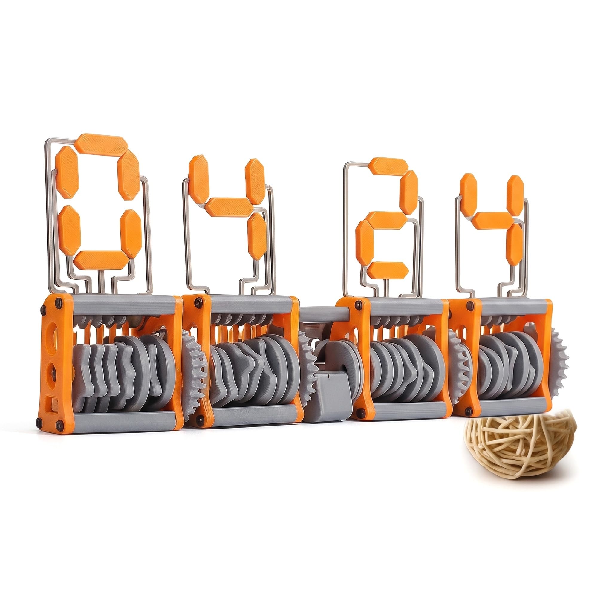 Reloj de mesa electrónico decorativo con engranajes en 3D de diseño industrial vintage
