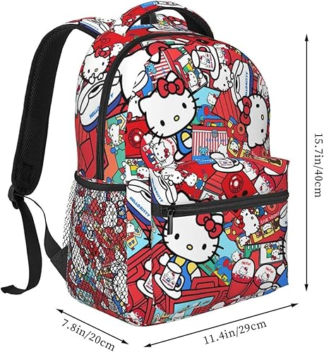 Miniatura 2 de SWAROOPAM Mochila kawaii, bonita mochila, mochila de gran capacidad de 16.2 pulgadas, adecuada para viajes y trabajo, Bonito---3, Mochilas de viaje