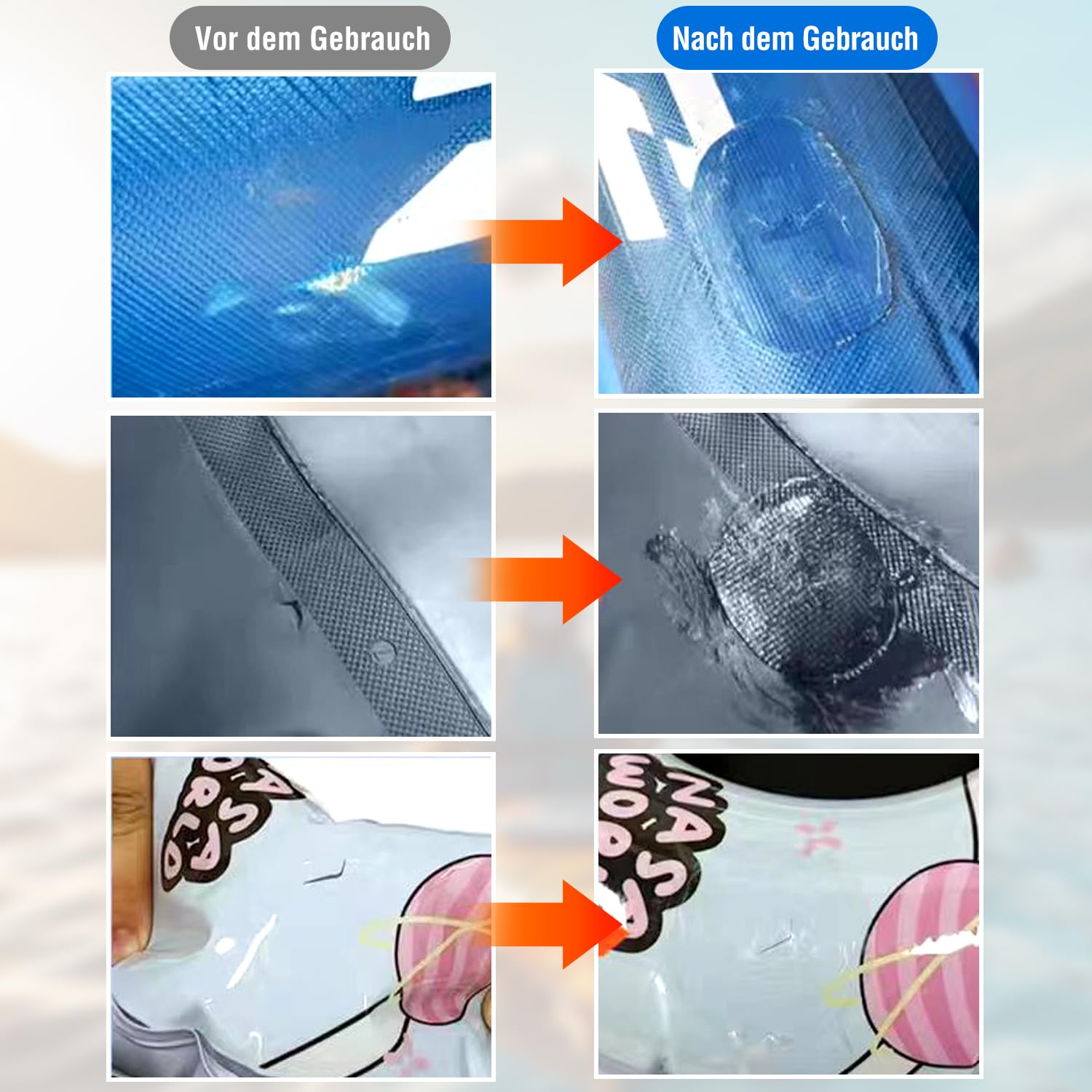 235ml Schlauchboot Reparatur Kleber Extra Stark, PVC Reparaturkleber, mit Pinsel und Anleitung, wasserdicht & transparent, für Zelte, Planen, Poolfolien, Dachbahnen & Outdoor-Ausrüstung