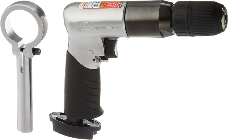 Taladro neumático reversible con mandril sin llave Ingersoll Rand EC112 de 1/2" | Cuenta con 500 rpm con motor de 0,5 HP, ideal para aplicaciones de perforación y perforación