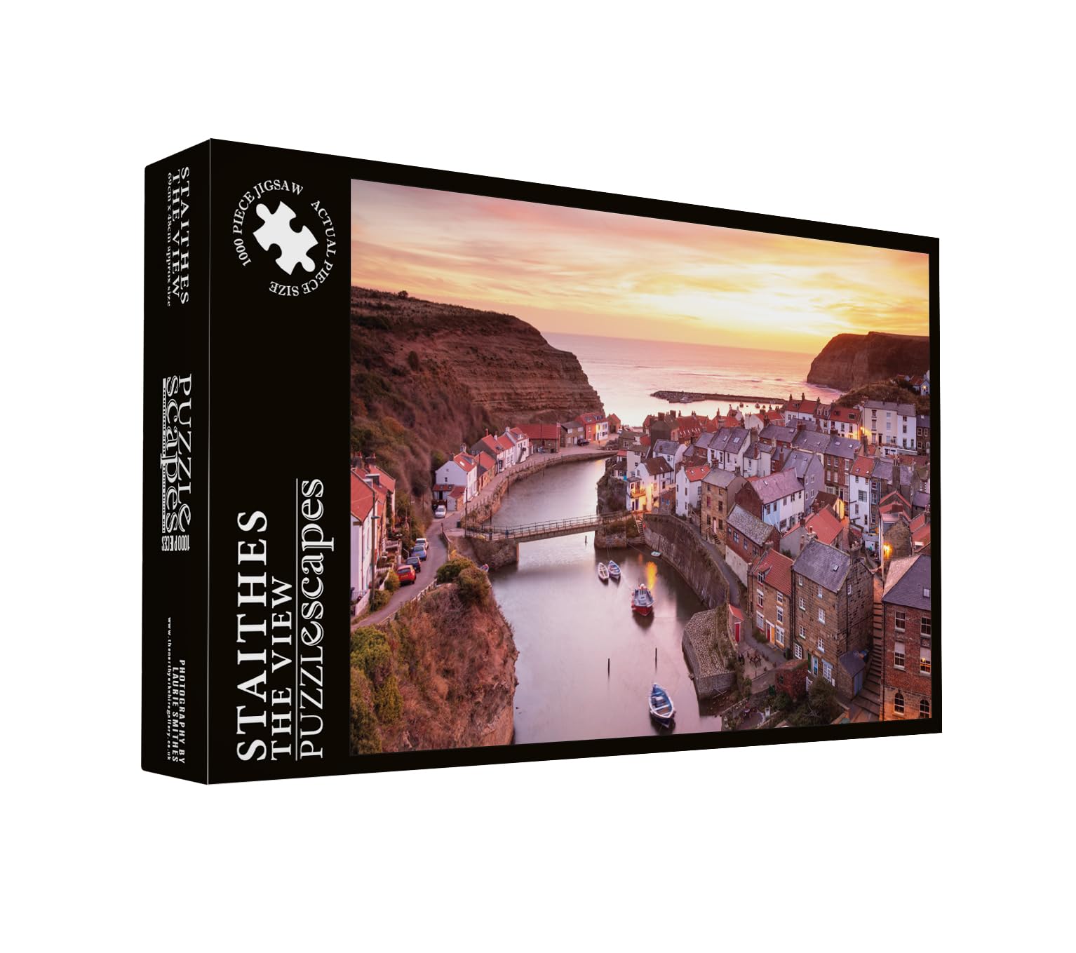 Staithes the View 1000 Piece Jigsaw Puzzle; British Landmarks; Eco-Friendly, Gift for Adults & Families, 69x48 cm - Image 2