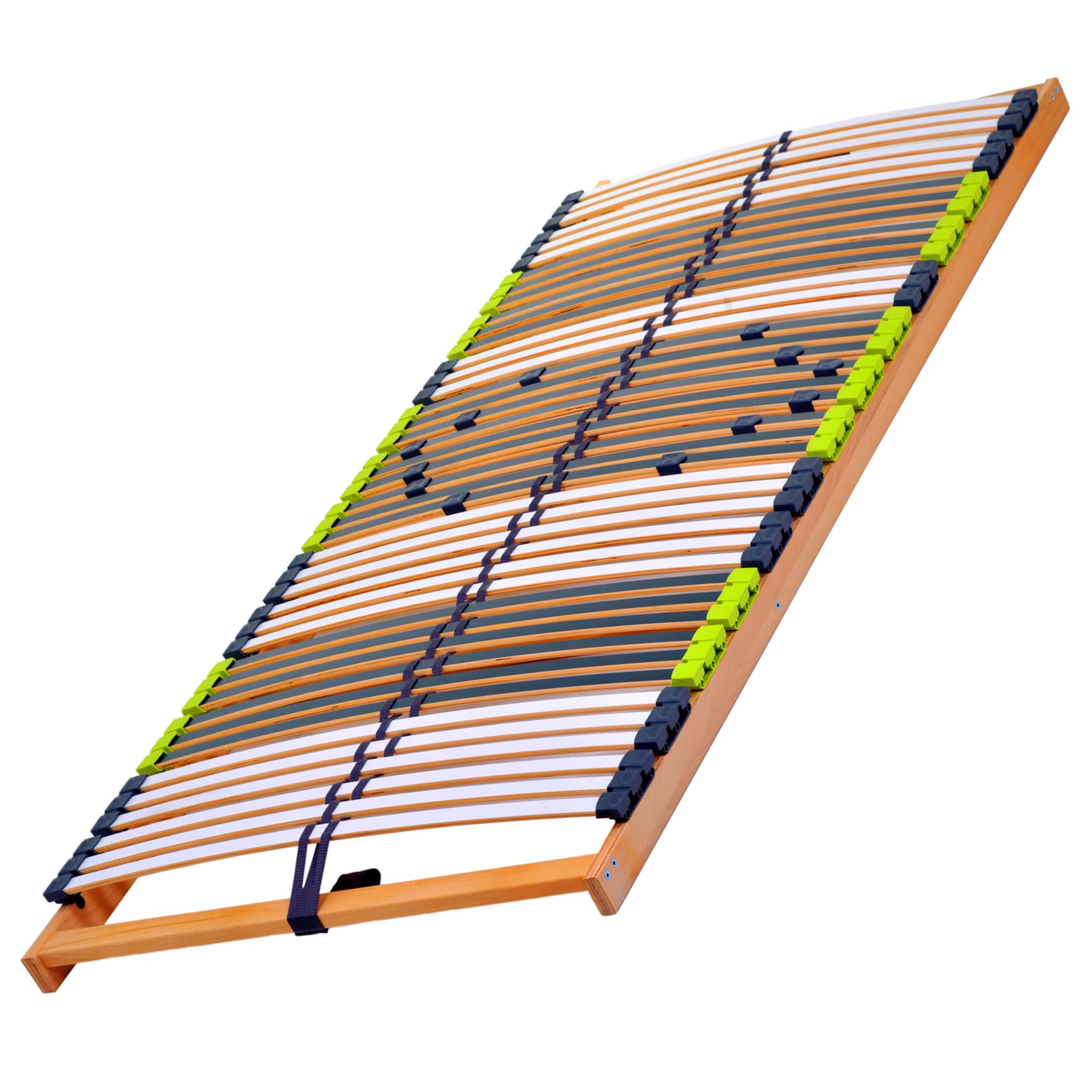 DaMi 7-Zonen Lattenrost Relax NV 140x200cm I mit 6 Härtestufen, Made in Germany, Buche & Birke, 42 Federholzeisten, Bett Lattenrahmen zur Selbstmontage, Bettrost extrem hochwertig & stabil