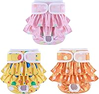 Vista 14 de Pañales reutilizables para perras hembras, paquete de 3, pañales para perras para período, celo e incontinencia, entrenamiento de cachorros