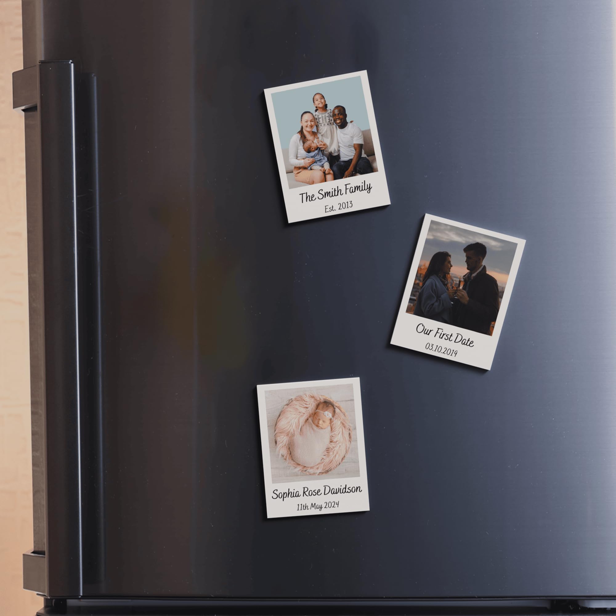So Bespoke Multi-Colored Personalised Polaroid Photo Fridge Magnet Kitchen Gift Idea Your Own Photo Magnet Gift For Him For Her New Home Custom Photo Idea