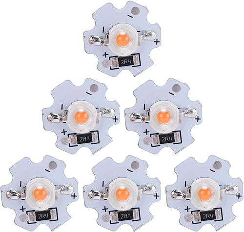 Hyuduo 25 cuentas de lámpara LED, 200 lúmenes, 3 W, 5 V, chip LED de alta potencia, lámpara LED SMD para accesorios de iluminación de bricolaje (luz
