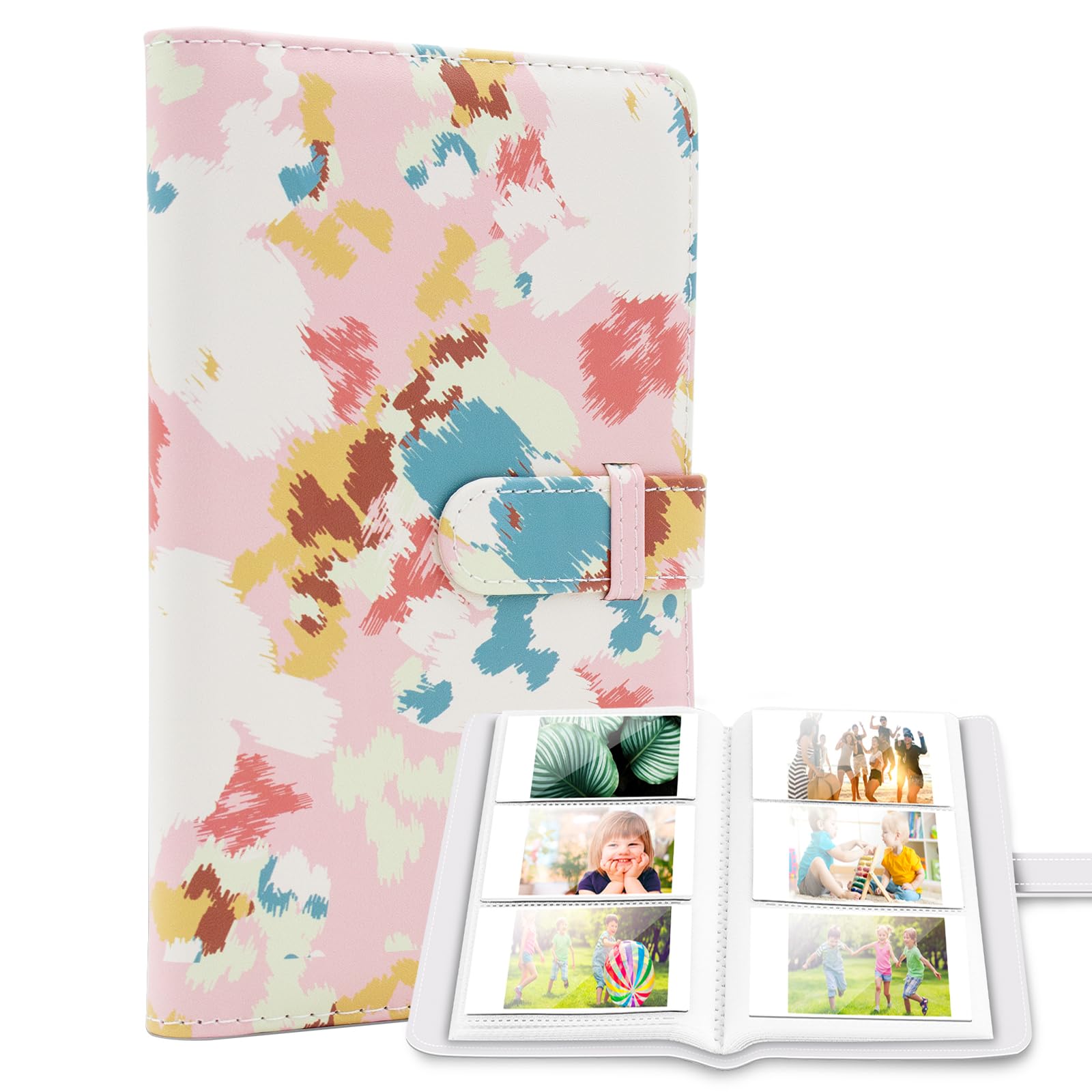 Ablus 96 Pockets Photo Album for Fujifilm Instax Mini 11 90 70 9 8+ 8 LiPlay Instant Camera, Polaroid Snap SnapTouch PIC-300 Z2300 Instant Camera & Zip Instant Printer (Abstract oil painting)-picture-14