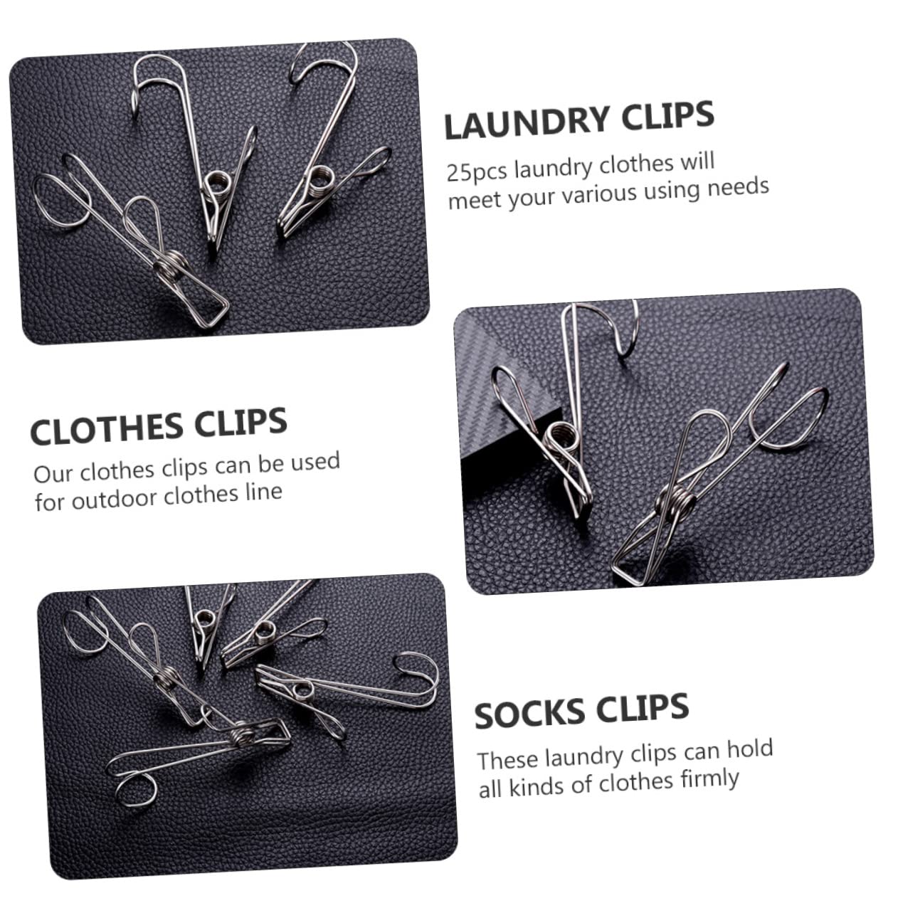 ULTECHNOVO 2sätze Wäscheklammern Rostfreie Clips Für Kleidung Handtücher Und Socken Für Im Innen Und Außenbereich rutschfest Und Langlebig