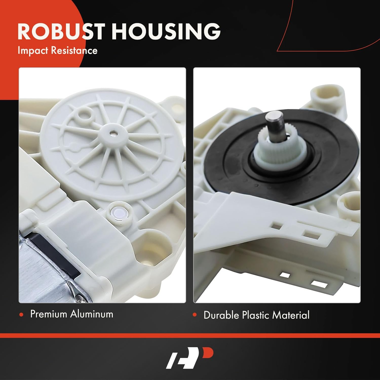 A-Premium Power Window Lift Motor (with 2-Pin Connector) Compatible with Ford & Lincoln & Mercury Models - Edge, Taurus, Fiesta, MKX, Five Hundred, Freestyle, Taurus X, Montego, Sable