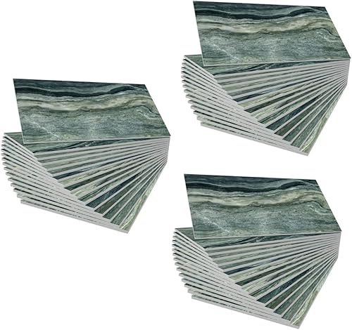 Uonlytech 48 calcomanías de pared de cristal, paneles de pared de espuma, calcomanías de pared 3D, calcomanías de azulejos de espuma, paneles de