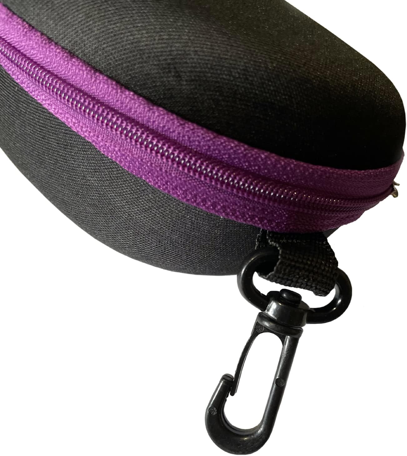 Swimz Swimming Goggle Case Black/Purple Semi Rigid Swimming Goggle