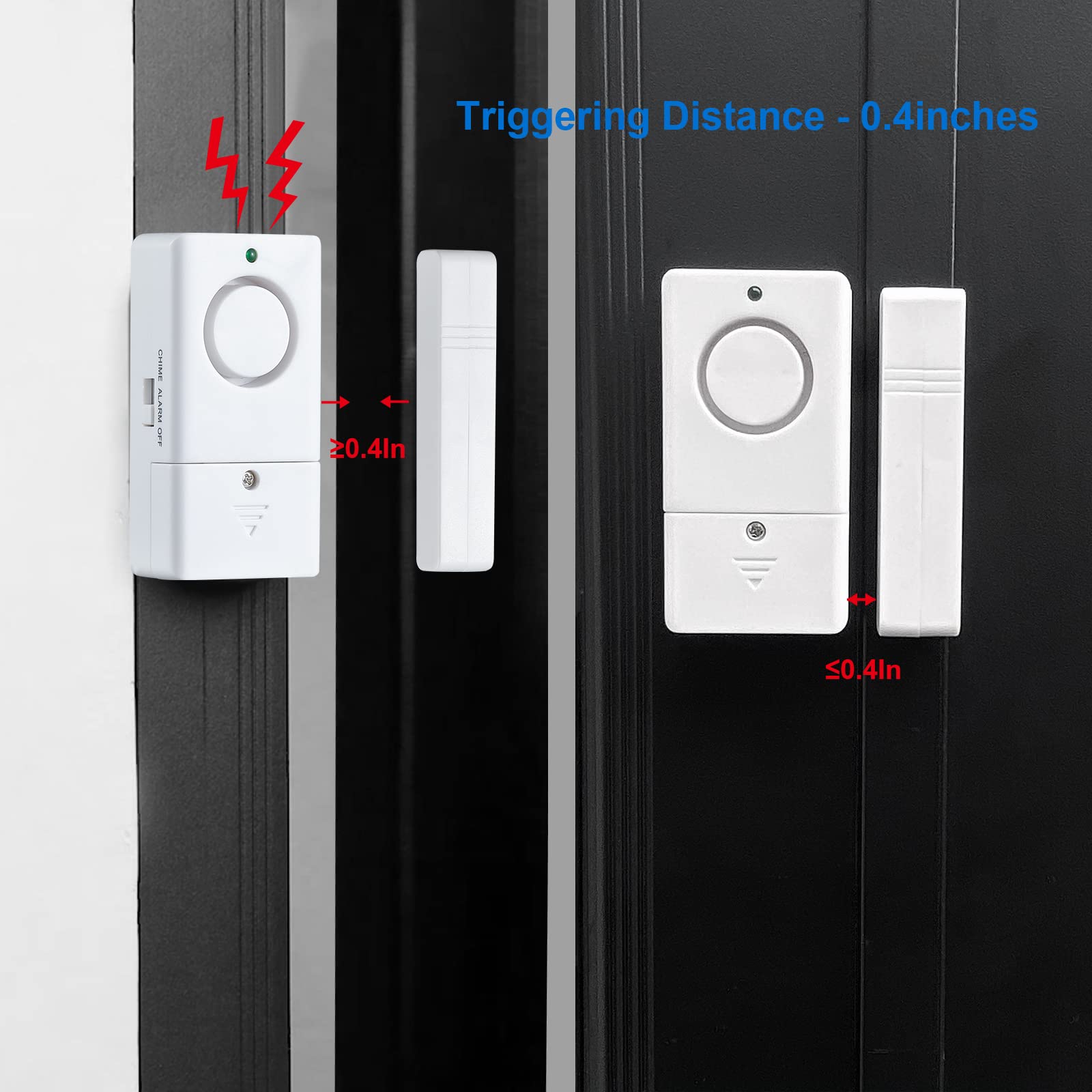 Alarma de puerta para puertas al abrir, alarma de puerta de ventana de 120 dB, alarma de puerta y ventana para seguridad de niños, paquete de 6 alarmas de piscina para seguridad de niños