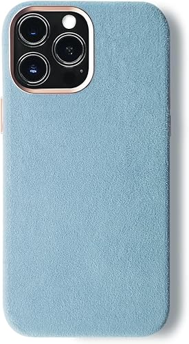 ALMA Alcantara - Funda para iPhone serie 15 (15 Pro, verde bosque) ALMA Alcantara - Funda para iPhone serie 15 (15 Pro, verde bosque)