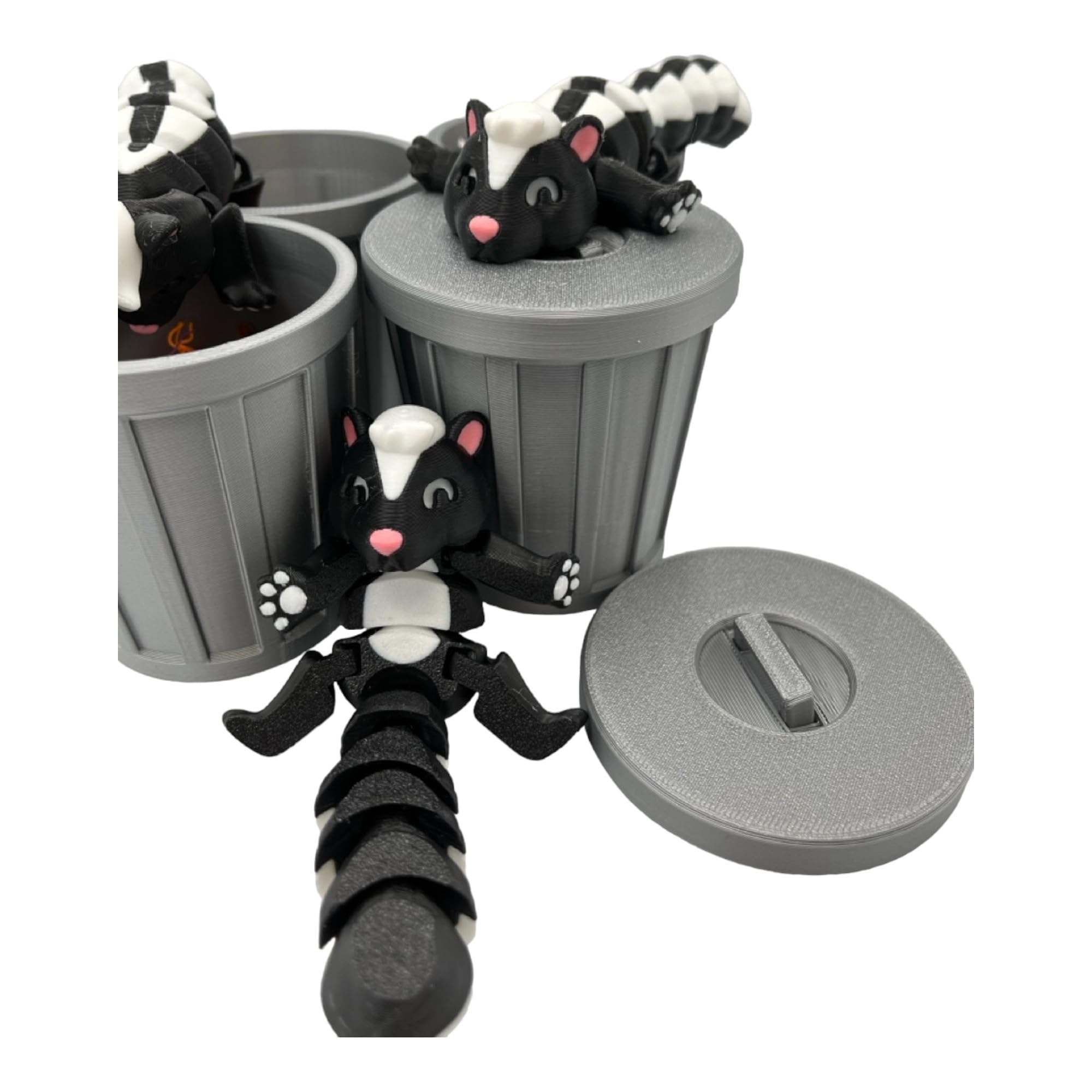Amazon.com: ZZ LIFE Articulating Skunk Fidget Animal with Trash