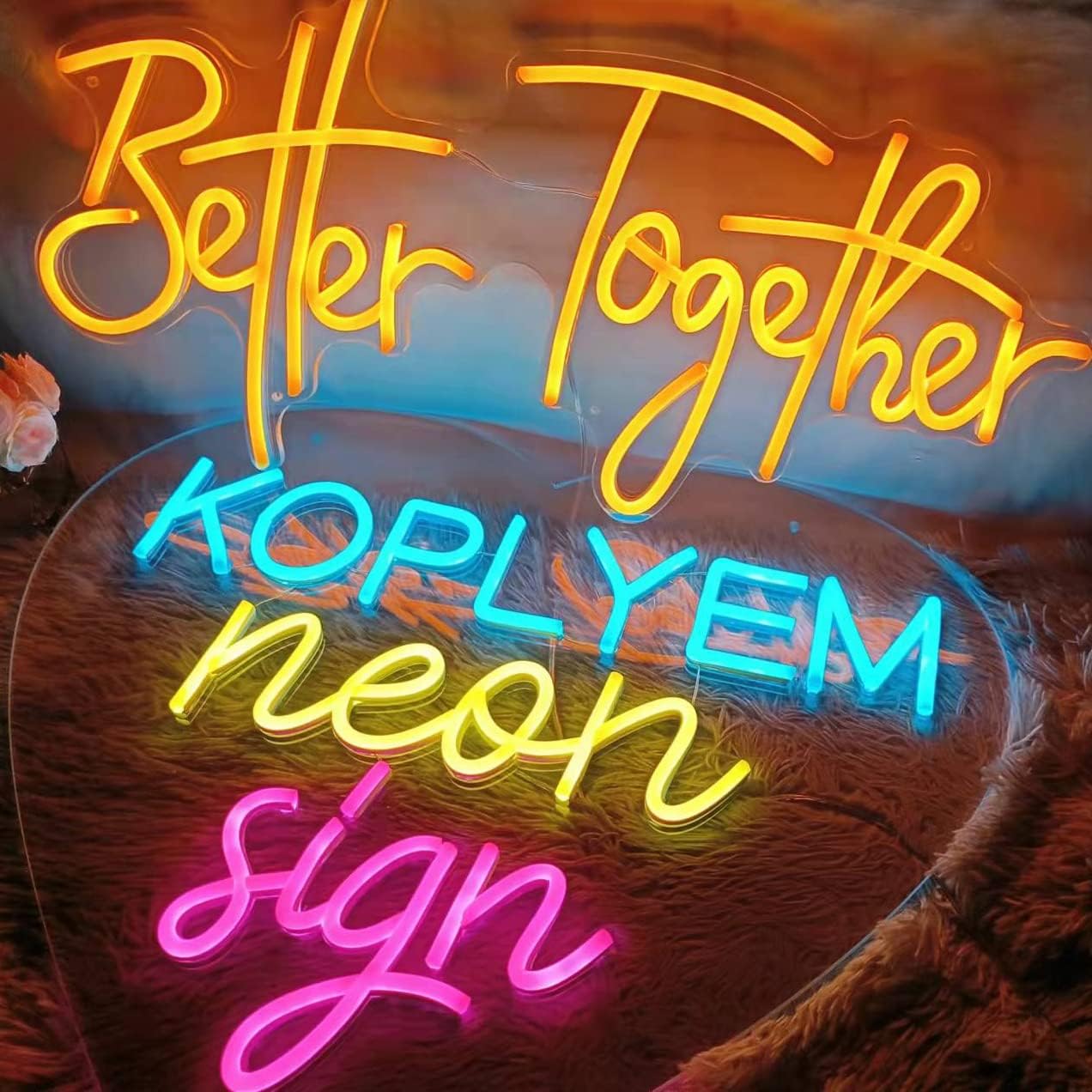Custom Neon Signs for Wall Decor LED Sign Personalized Design Neon Name Sign for Bedroom Decor Room Decor Wedding Birthday Party Various Color and Size (Optional 12" to 60") (20")