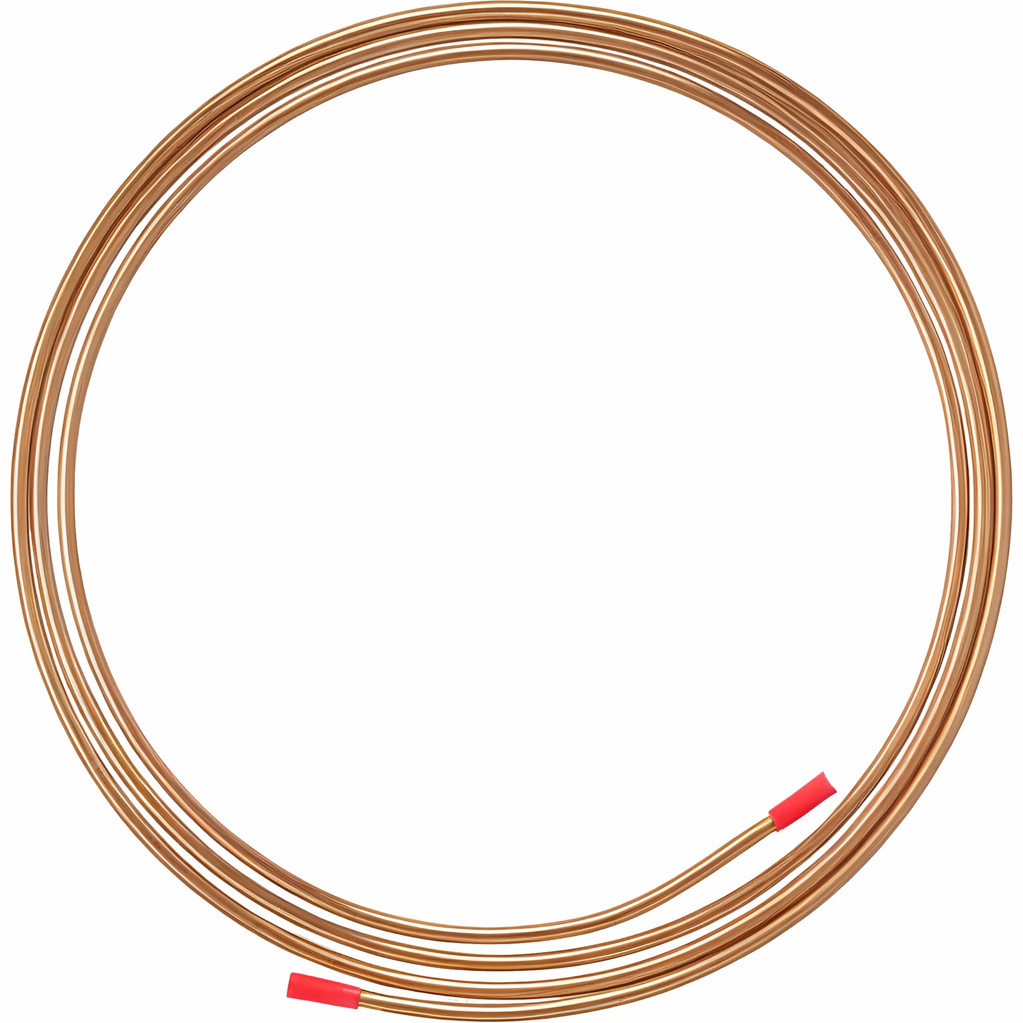 Visiaro Round Soft Copper Tube, 3mtr, Outer Dia 4 mm, Wall Thickness 25 swg, Seamless Hollow Pipe Coil for Air Conditioners, Refrigeration, Plumbing Systems and DIY Projects-image-28