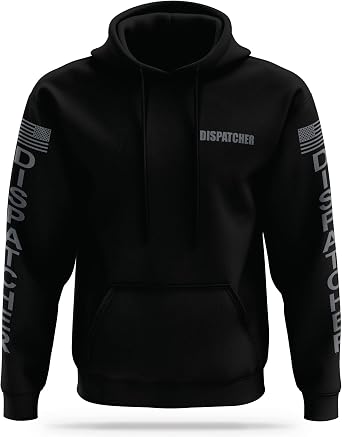 13FA DISPATCHER Utility Hoodie - USA Patriotic Apparel - 100% Polyester, Moisture-Wicking Quick Dry Comfort.