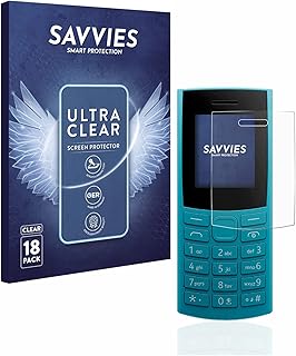 Savvies Screen Protector compatible with Nokia 105 4G (2023) Protection Film Clear 18-Pack