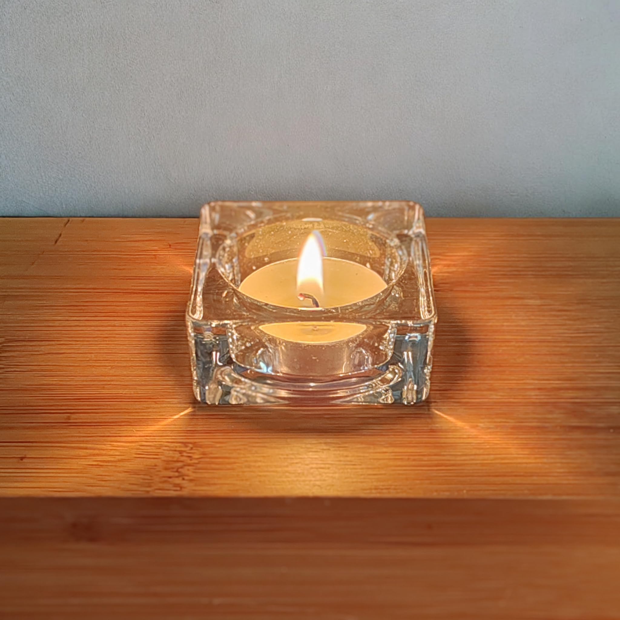 Portacandele In Vetro Per Tealights - Set Trasparente, Per Decorazioni Natalizie E Matrimoni - Foto 4