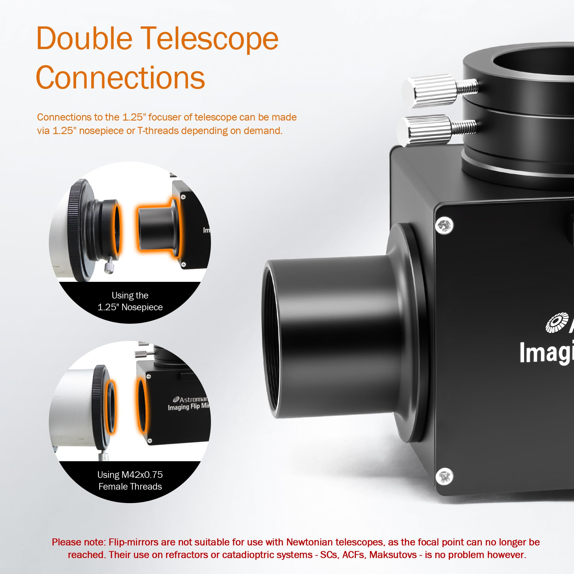 Amazon.com : Astromania Flip Mirror, Telescope Flip Mirror with