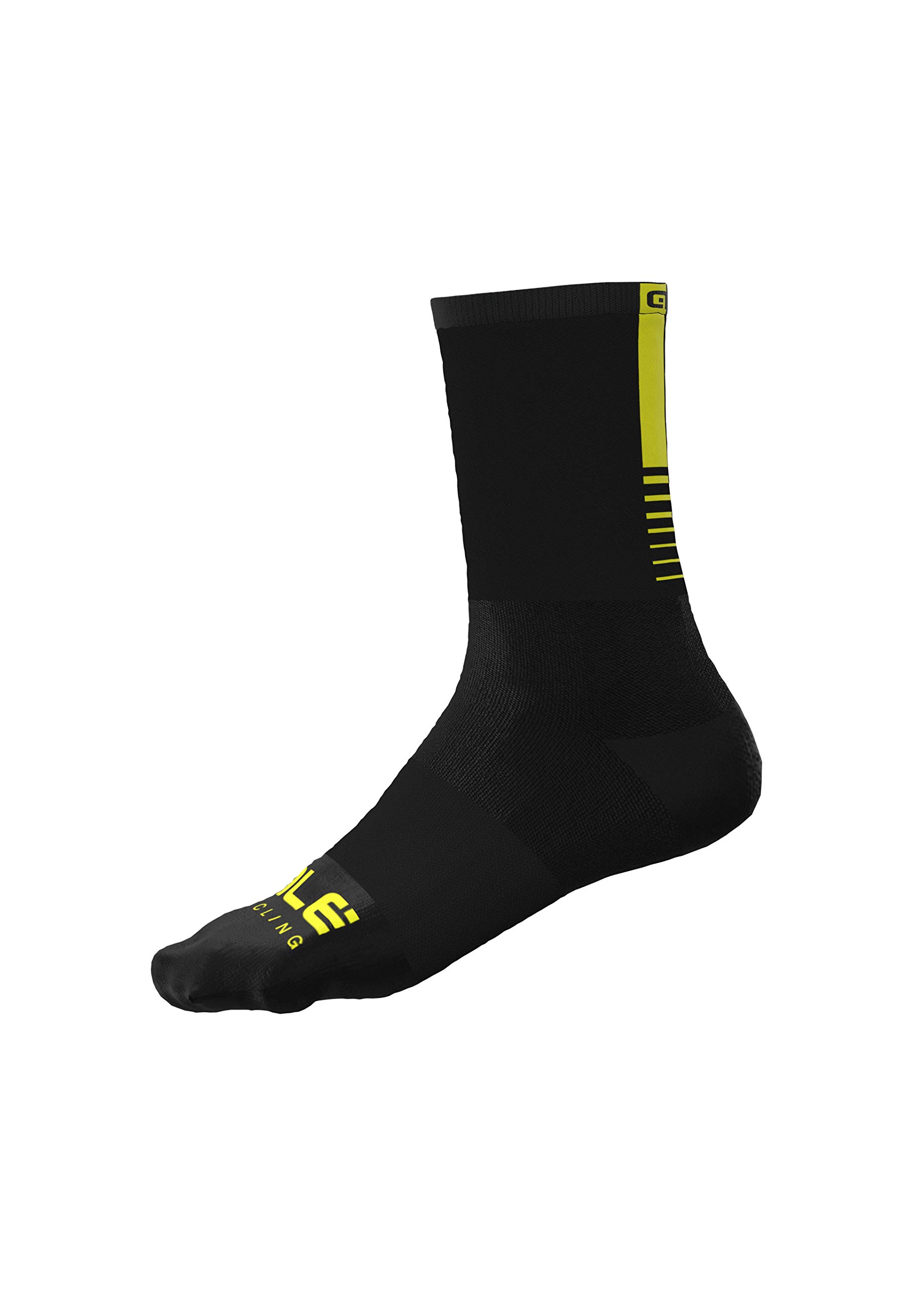 Ale' Unisex Black Alé Cycling Light 16Cm Cycling Socks, Medium (Eu 40-43)