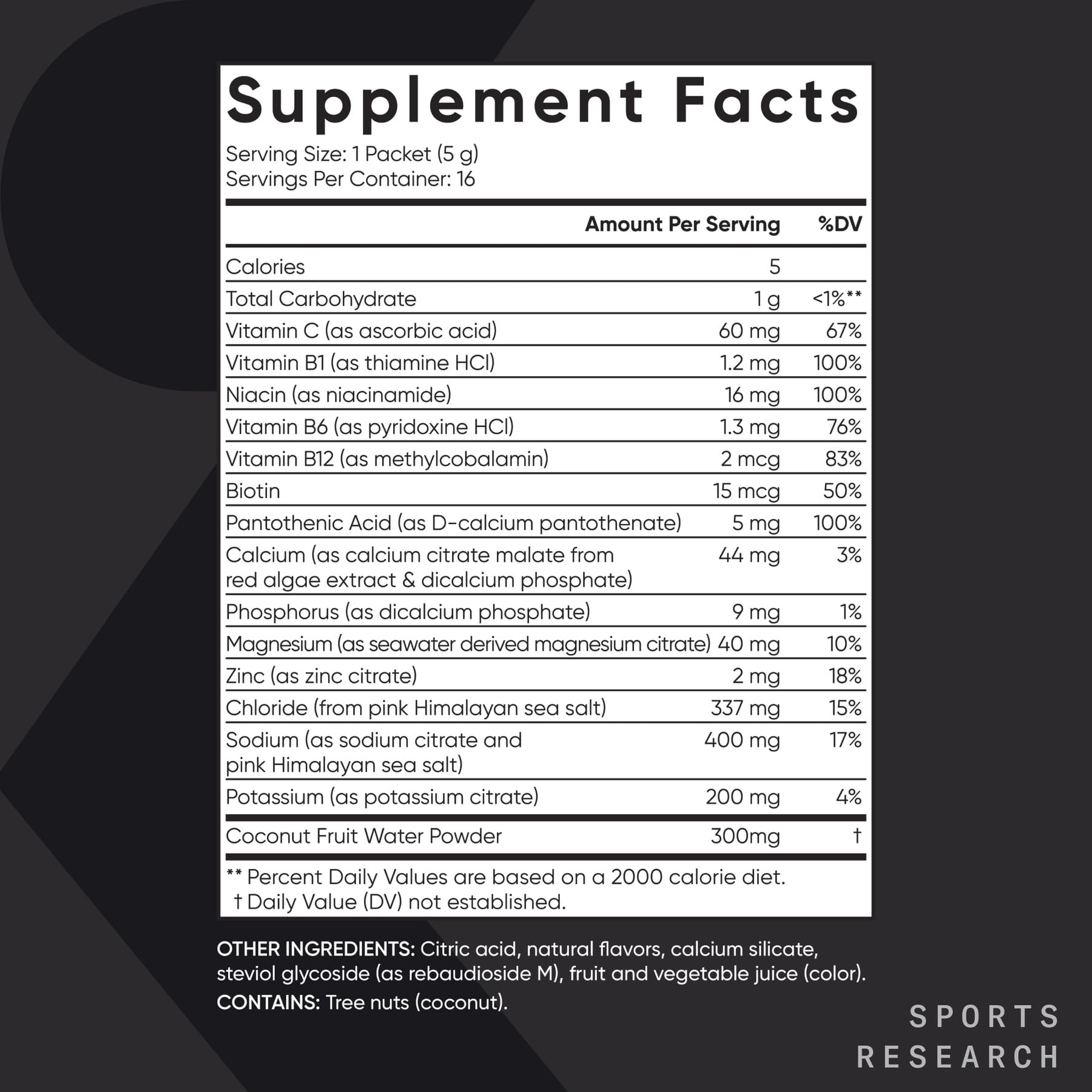 Sports Research® Hydrate Electrolytes Passion Fruit, 16 Packets — Amazon image 8