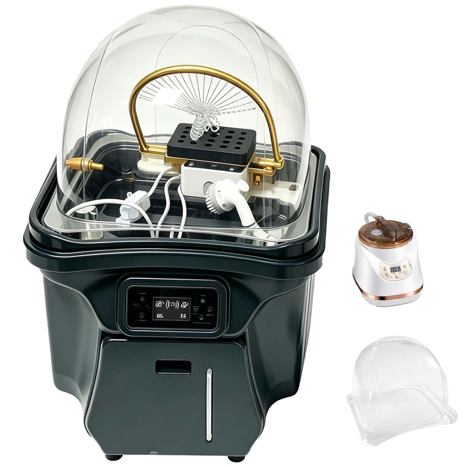 Head Spa Equipment - Ergonomic Shampoo Bowl With Fumigation, Variable-Height Circulation, 3000w Energy Efficient Design, 30l Waste Removable Tank For Barber Shops, Refreshes Hair