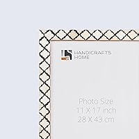 Vista 4 de Handicrafts Home Marcos de fotos de 11 x 17 pulgadas, hechos a mano, arte para colgar en la pared, cuarto de bebé, invitados, sala de estar