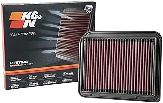 Engine Air Filter: High Performance, Premium, Washable, Replacement Filter: 2003-2019 Mitsubishi/Citroen/PEUgeot (Asx, Grandis, Outlander, Eclipse Cross, Lancer, Rvr, Evolution, 4008), 33-3015