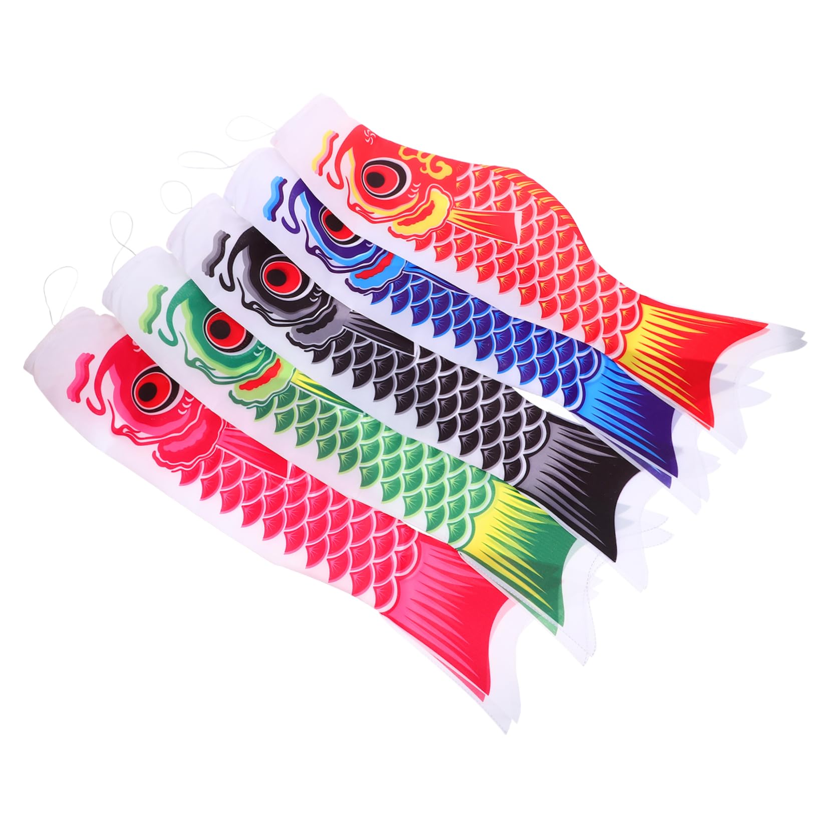 Drapeaux de poisson avec effet de vent doux, lot de 15 pièces Kisangel extérieur