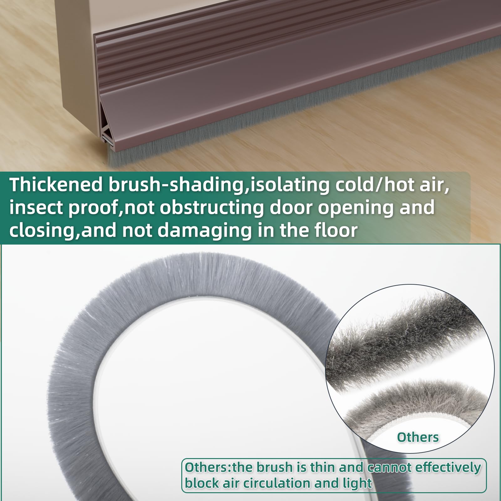 39" Door Draft Stopper - Block Drafts & Noise -6