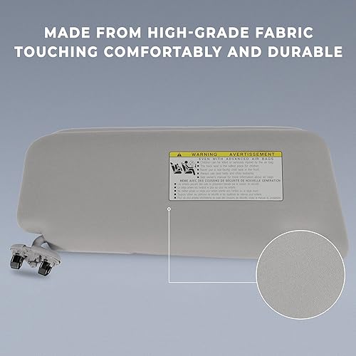 Miniatura 3 de SCITOO Conjunto de visera solar gris para Toyota Camry sin techo solar 2006 2007 2008 2009 2010 2011 para Toyota Camry sin techo solar