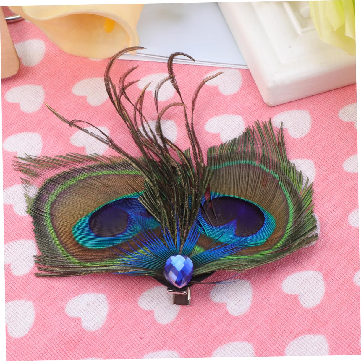 DOITOOL 6stücke Retro Haarnadeln Mit Pfauenfedern Elegante Haaraccessoires Für Frauen Und Mädchen Für Hochzeiten Und Partys