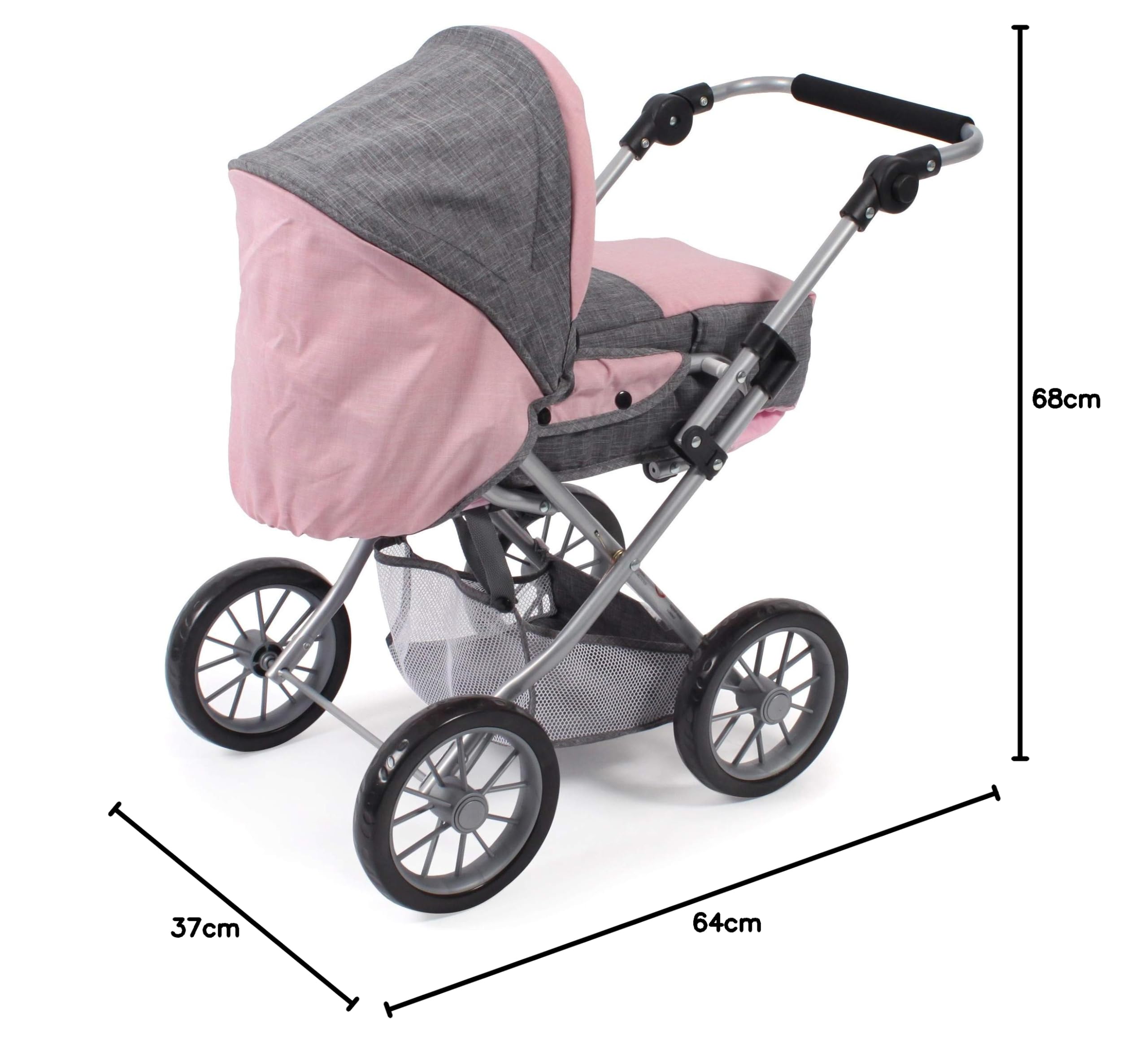 Bayer Chic 2000 Poussette Poupon 3en1 Leni | Évolutive & Ergonomique | Une poussette pour poupon 3en1 haut de gamme, saine et évolutive pour accompagner votre enfant durant des années.