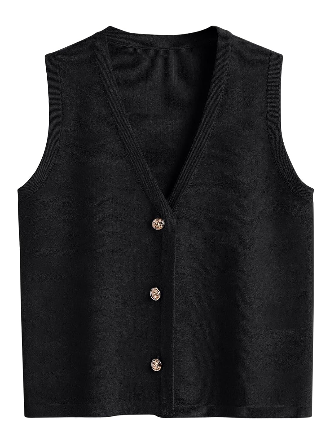 LILLUSORY Vest Tops for Women 2026 Summer Outfits Striped Sweaters Button Up Casual Blouses Jacket Fashion Clothes