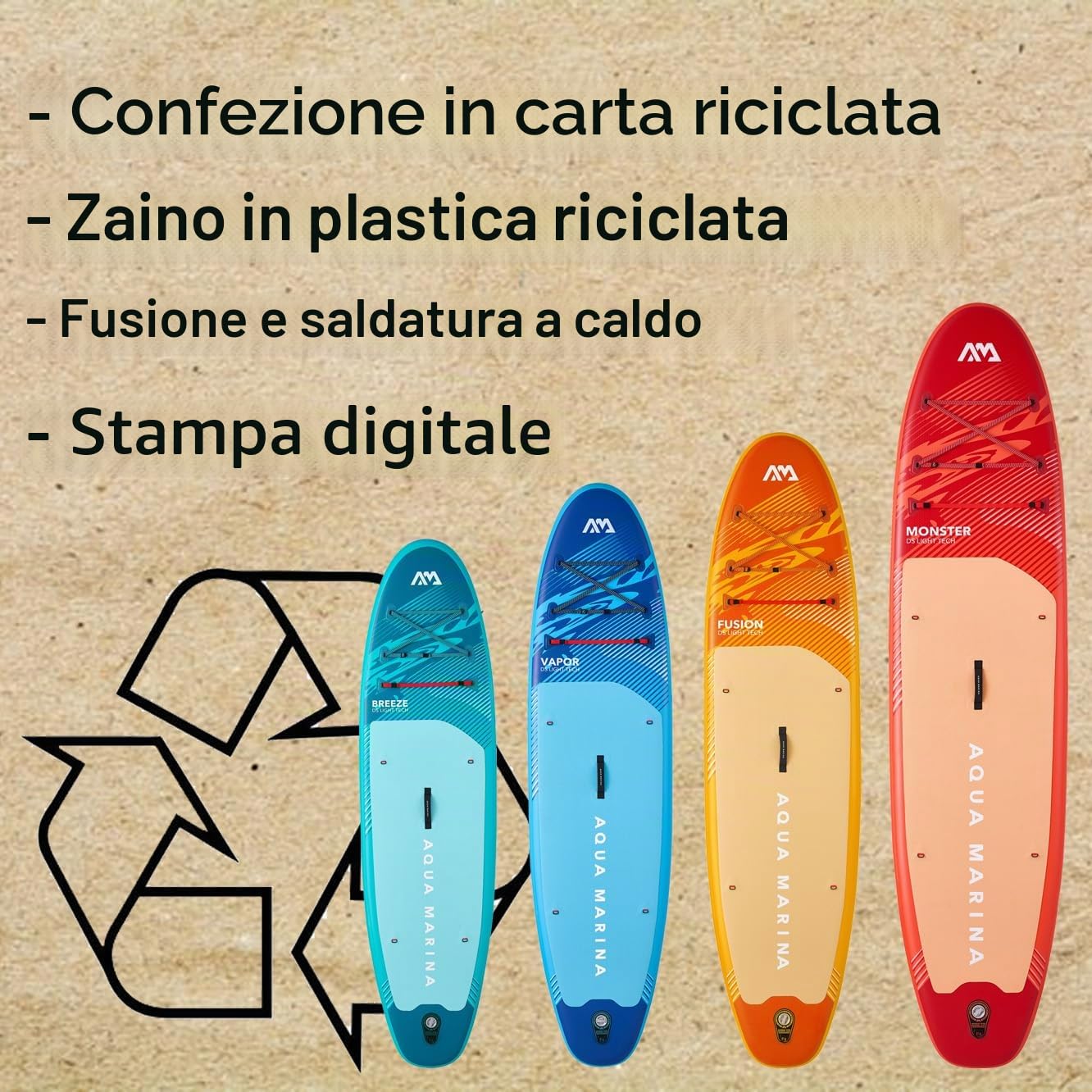 Aqua Marina VAPOR - Tavola gonfiabile per stand up paddleboard, 3,5 m