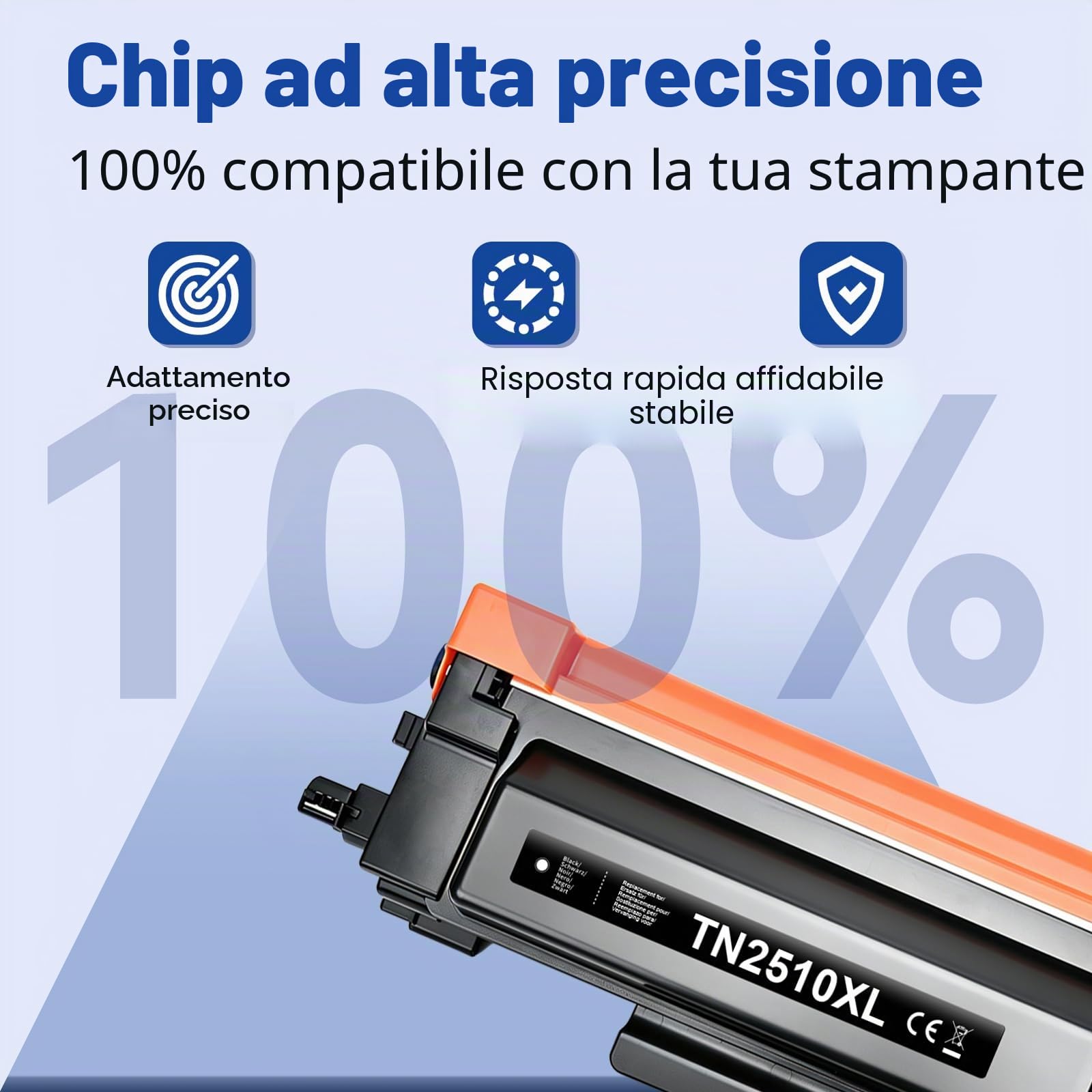 Lemero TN2510XL Toner MFC-l2827dw MFC-l2800dw 3000 Pagine Nero 4-pezzi | Compatibile con Brother MFC-l2827dw Toner hl-l2400dw mfc-l2835dw hl-l2400dwe mfc-l2860dwe dcp-l2660dw hl-l2445dw 2510