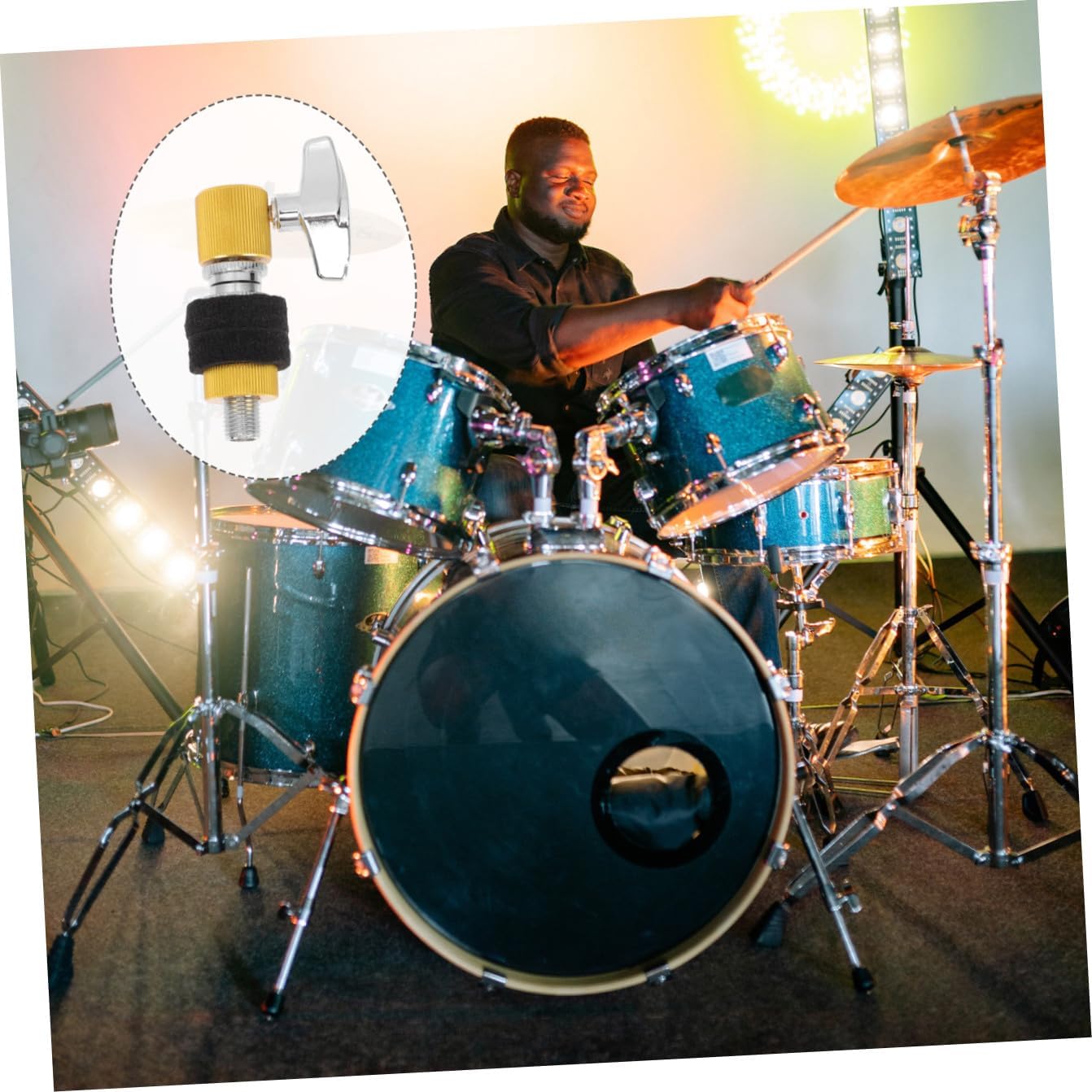 DECHOUS Jazz Drum Clutch Hi Hat Clutch Nut Easy to Install Drumming Accessories