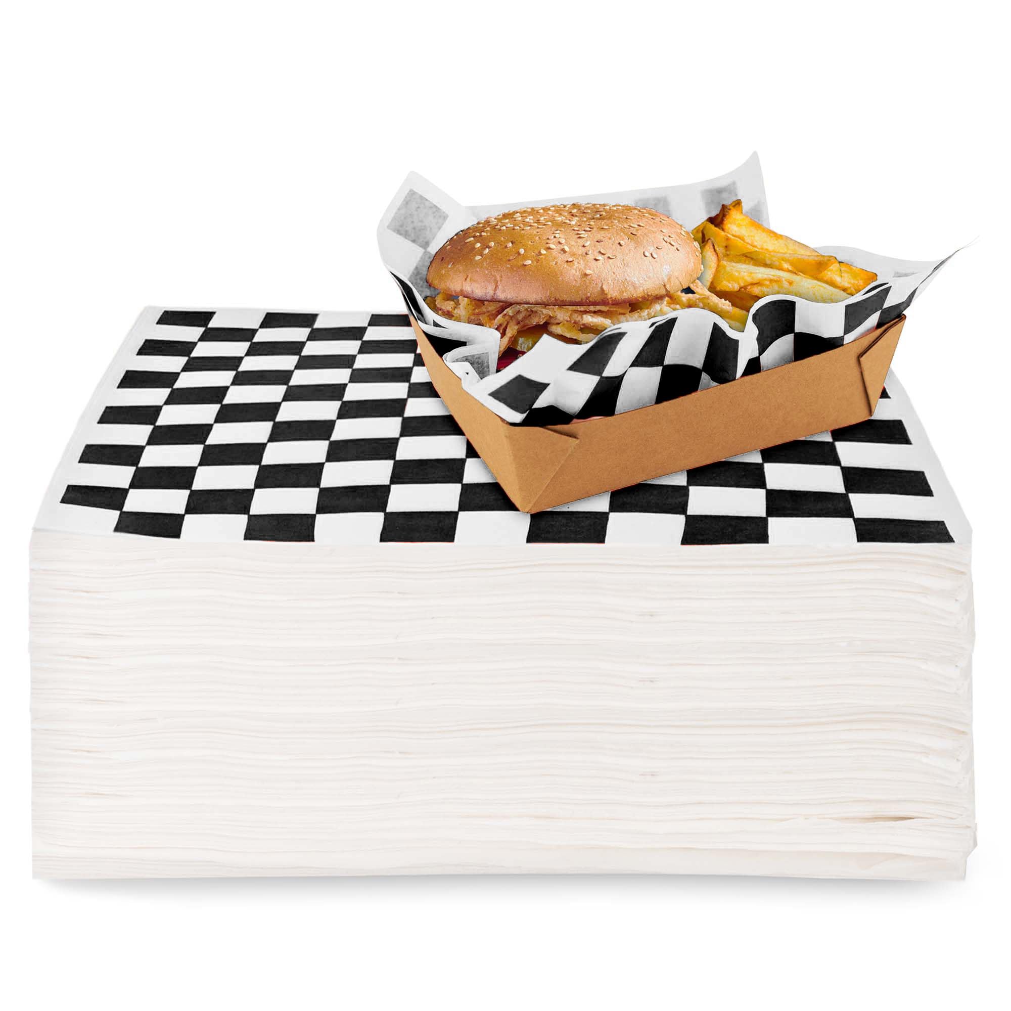 Deli Paper Sheets (1000 Count) 12-Inch Black And White Text Sandwich Wrapping Paper Grease Resistant Perfect For Concession Stand, Carnival, Party, Fast Food, Cheese, Basket Liner And Food Packaging - View #5