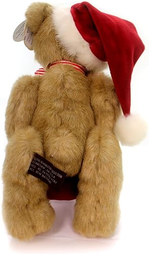 Miniatura 2 de Bearington - Osito de peluche navideño Jolly Jingles, 10pulgadas alto, con pelaje ultrasuave, gorro de Papá Noel, bolsa de juguetes, lazo de satén,