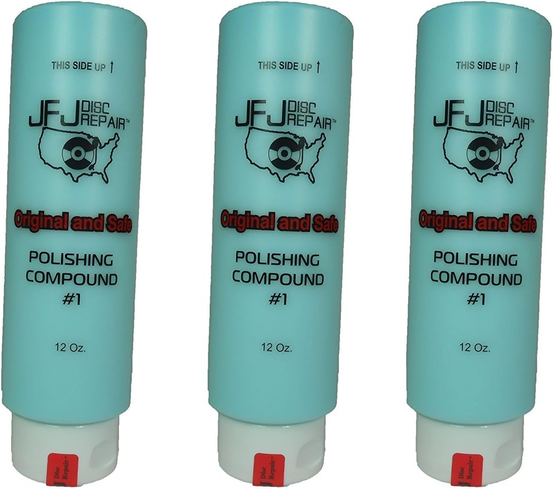 3 Pack Original JFJ Polish Compound #1 12oz (Blue)