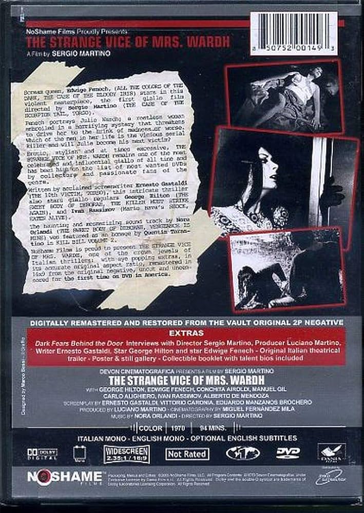 Amazon.com: The Strange Vice of Mrs. Wardh [DVD] : George