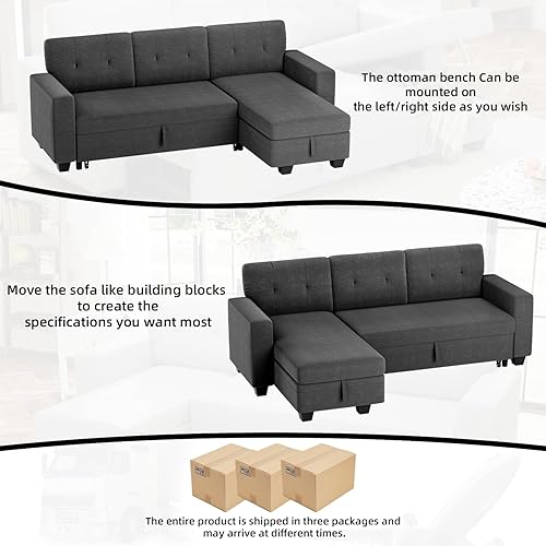 Miniatura 6 de Sofá cama tipo futón plegable convertible para sala de estar, sofá biplaza tapizado de piel sintética con reposabrazos extraíbles, patas de metal, 2