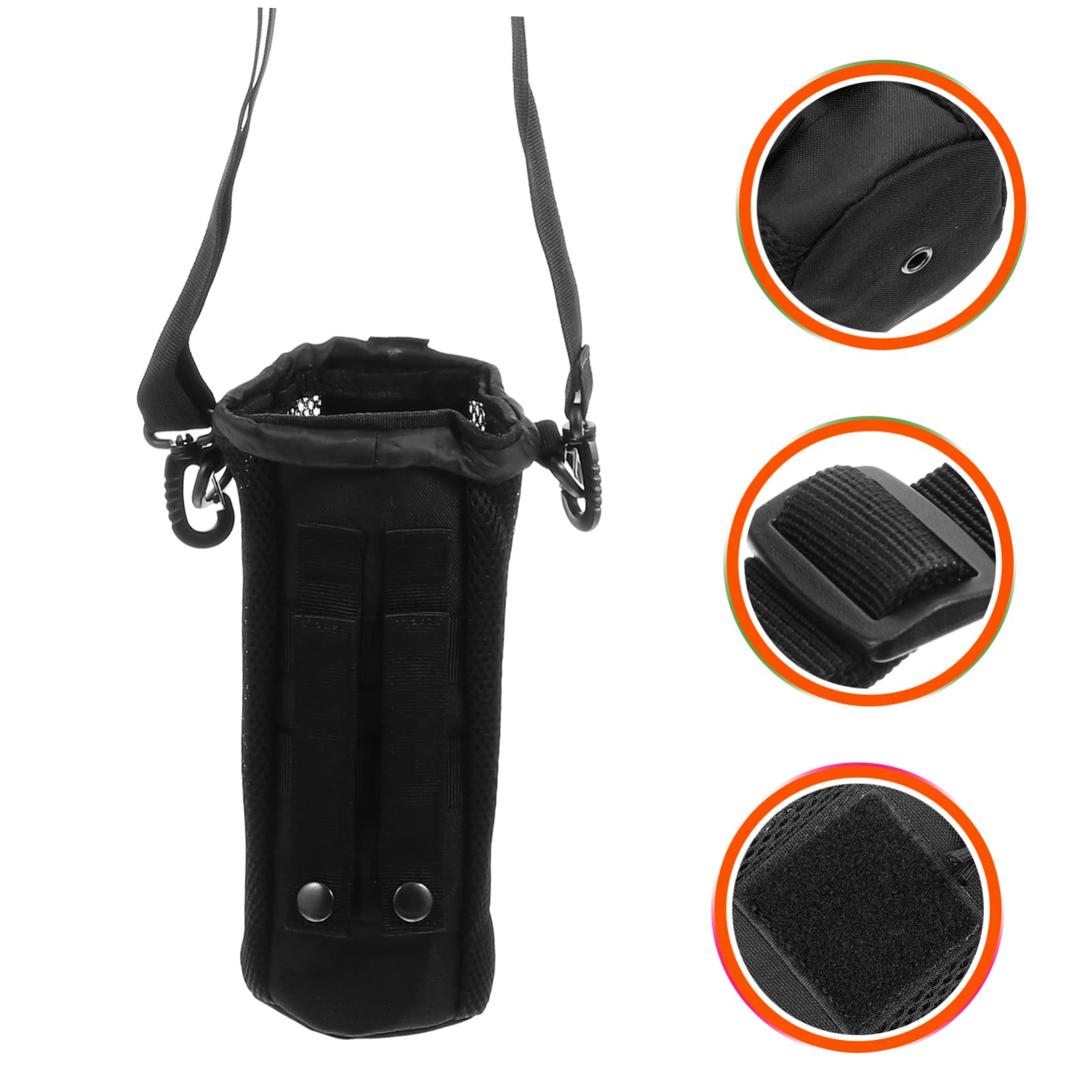 UPKOCH bolsa de botella de agua bolsa de botella aislada Portabotella de agua bolso de la de la botella de agua bolsa portabotellas de agua tela oxford Black