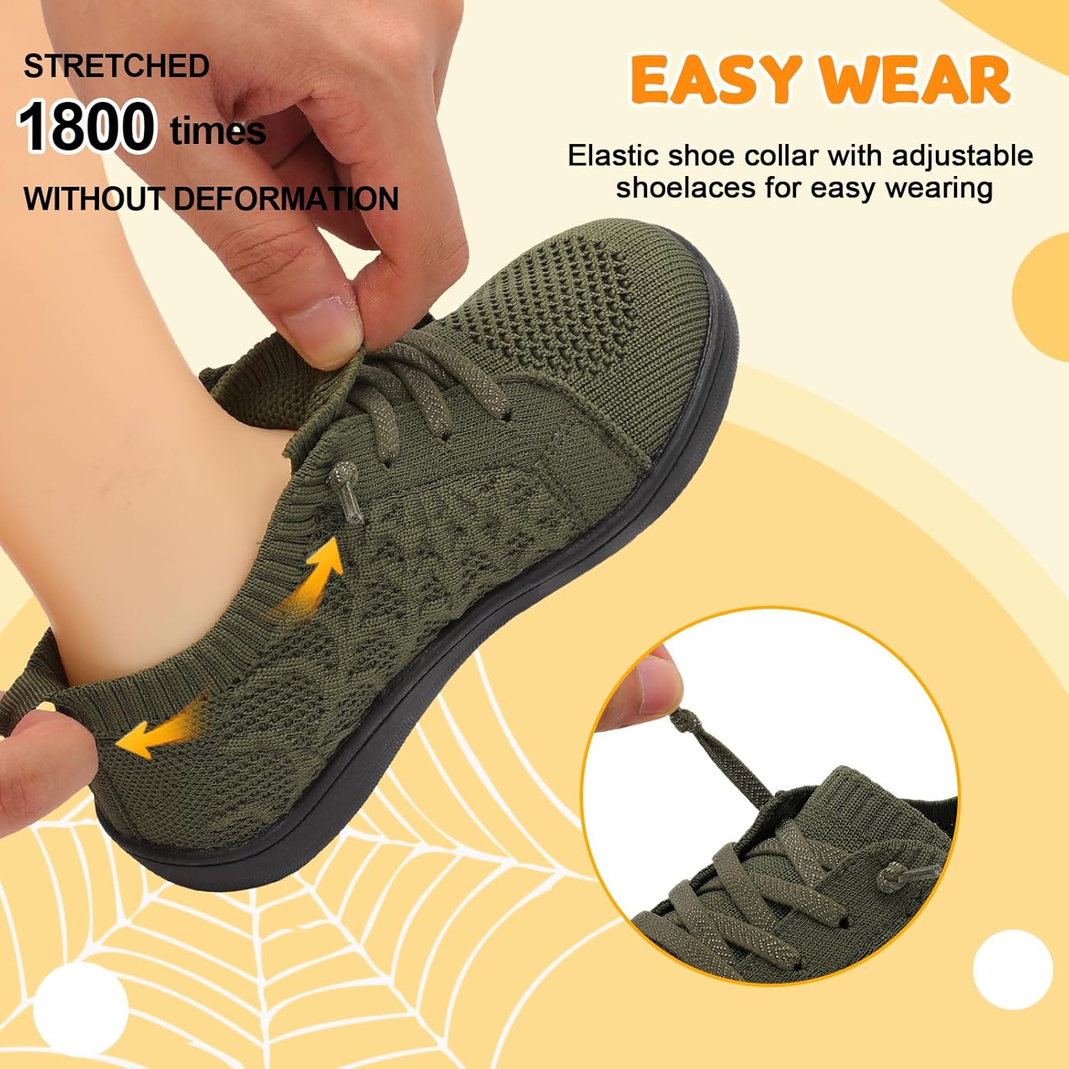 JOINFREE Toddler Shoes Girls Boys Wide Barefoot Shoes Minimalist Walking Sneakers Zero Drop Slip on Tennis Shoe Breathable Naturally Flexible - Image 5