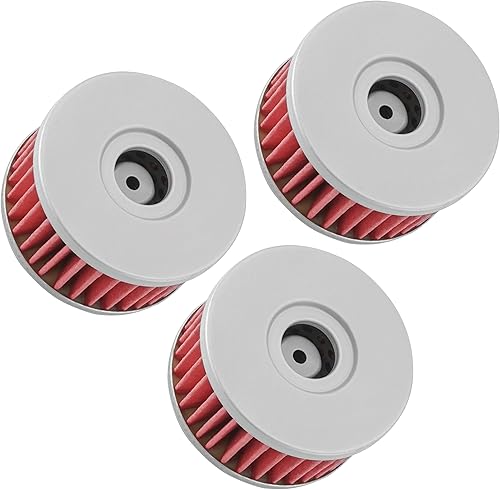 Caltric Paquete de 3 filtros de aceite compatibles con Suzuki Ls650 Ls 650 Ls-650 Boulevard S40 2005-2012