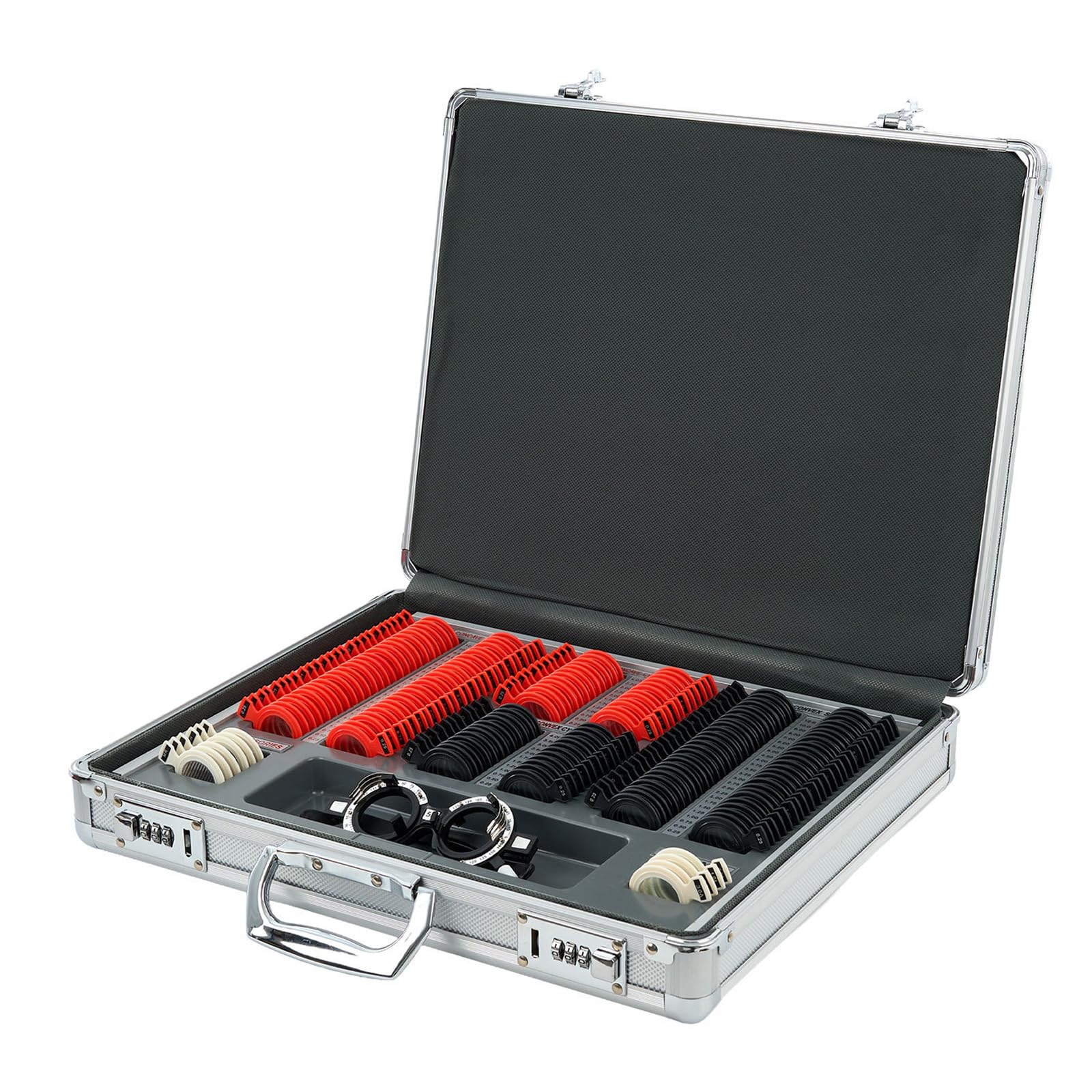 Ysfhyan 1 Optometry Box Equipment,Professional Optometry Trial Lens Set,High Transmittance Optical Trial Lens Set,58 Pcs Optical Trial Lens Set Plastic Rim,Diopters 0.25-2.00,For Vision Tests At Opticians