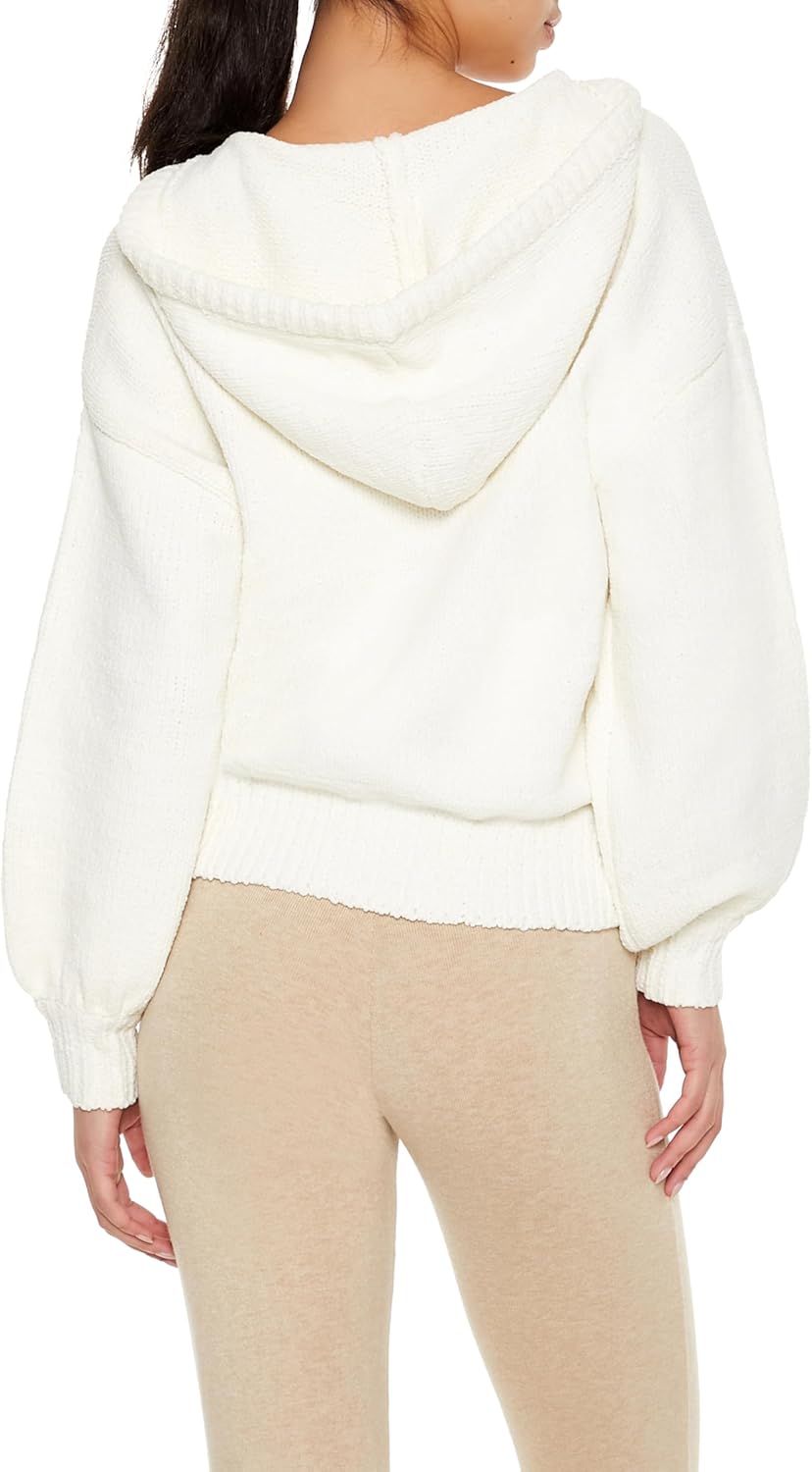 Forever 21 Womens Hooded Drop-Sleeve Sweater - Image 5