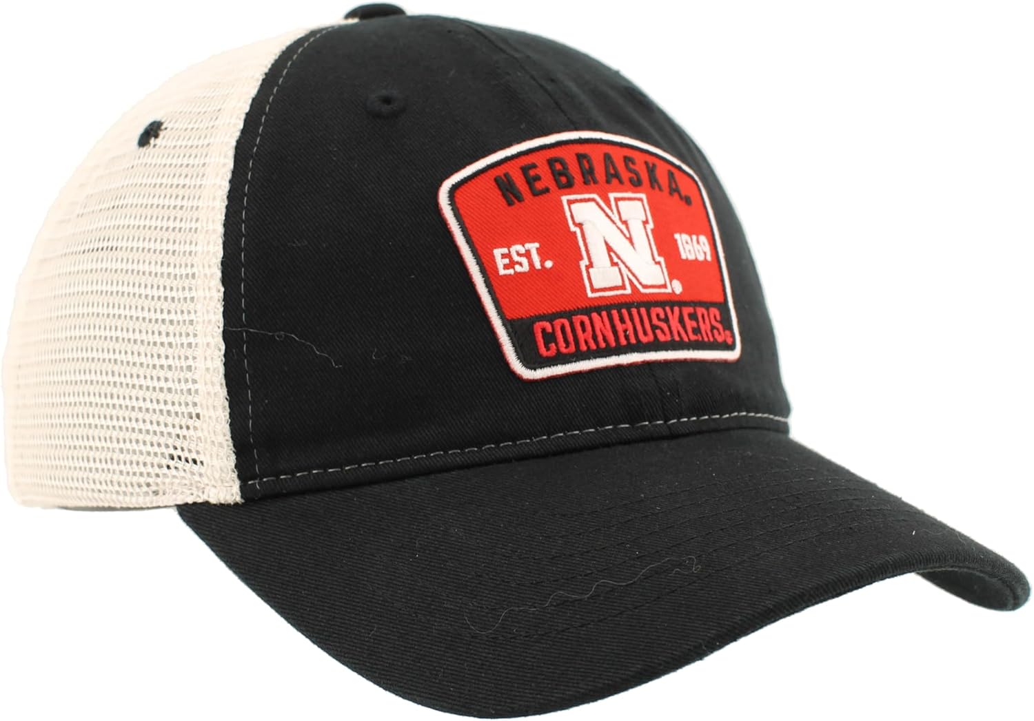 Nebraska Cornhuskers NCAA Officially Licensed Hat University Patch Switchback Black