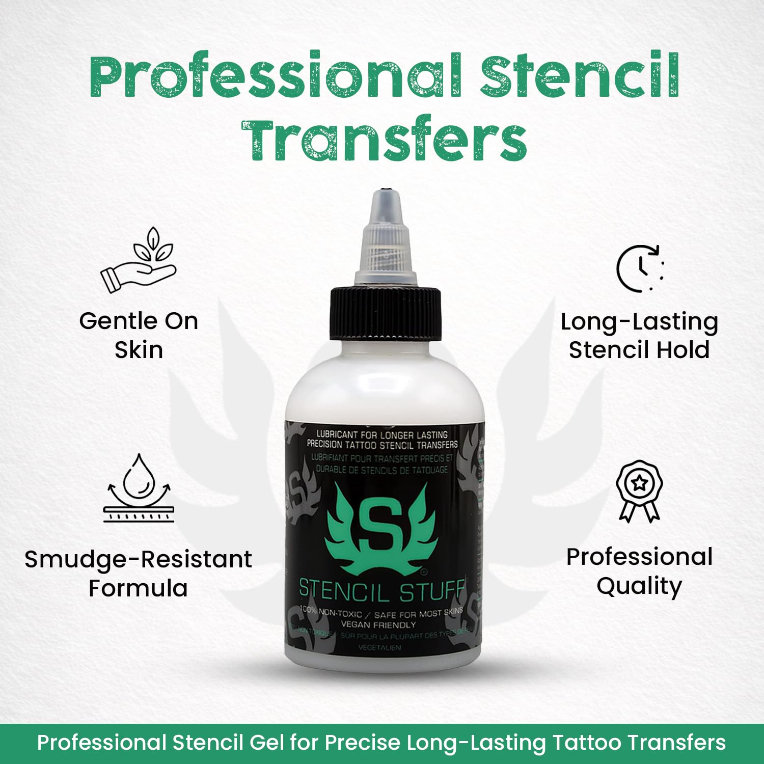 Tattoo Stencil Transfer Gel - Vegan & Easy Apply -2